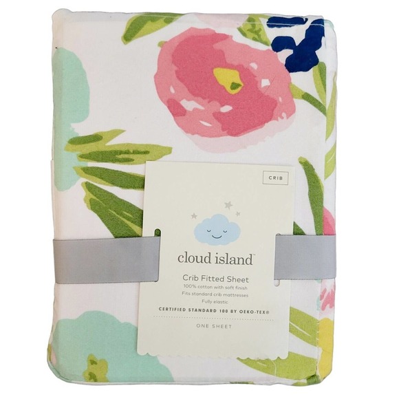 cloud island Bedding New Baby Girl Cloud Island Nursery Bedding Crib Sheet Water Color